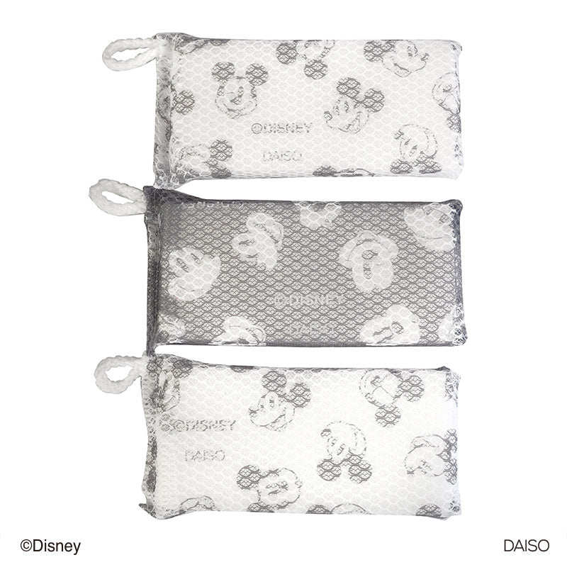Printed Kitchen Net Sponge (Mickey Mouse, 3 Pieces)