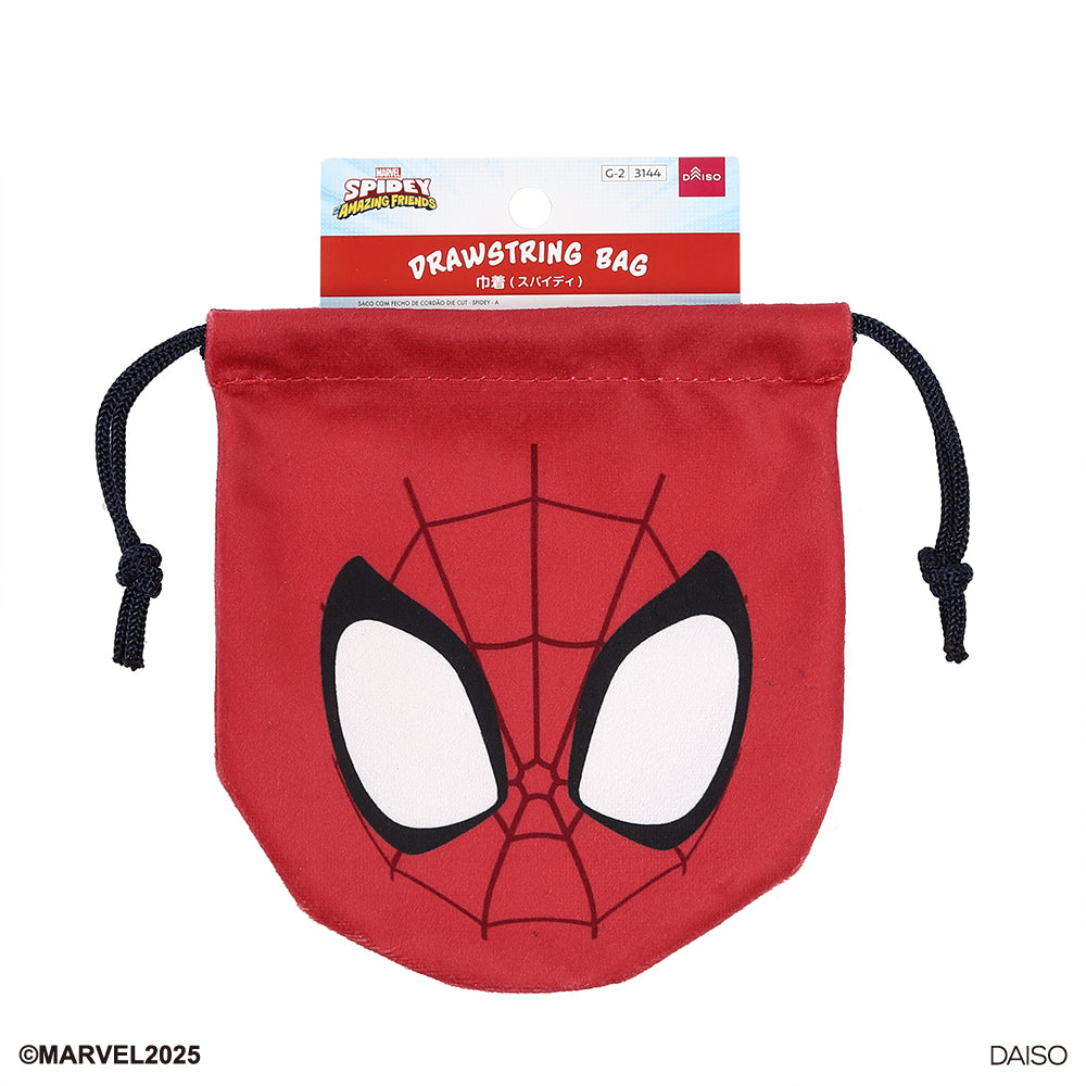Drawstring Bag, Die-Cut (Spidey) A