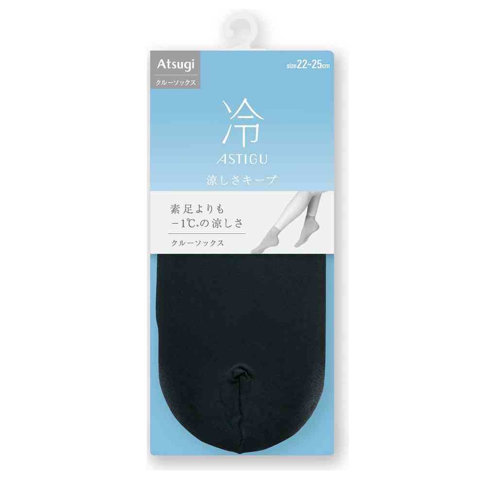Atsugi Astig Cool Keeping Crew Socks Black
