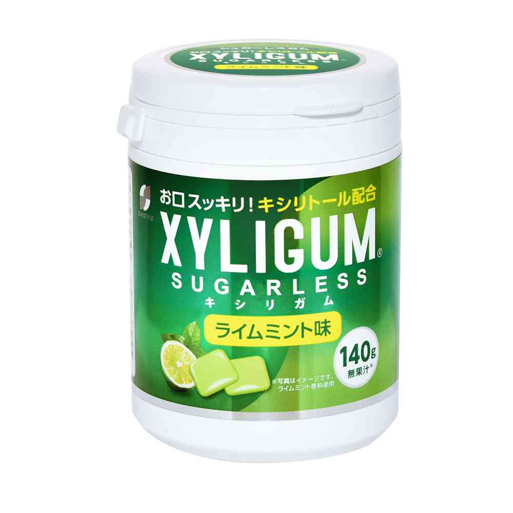SUN STYLE Xylitol Gum Lime Mint Bottle 140g