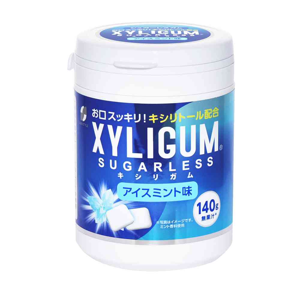 SUN STYLE Xylitol Gum Ice Mint Bottle 140g