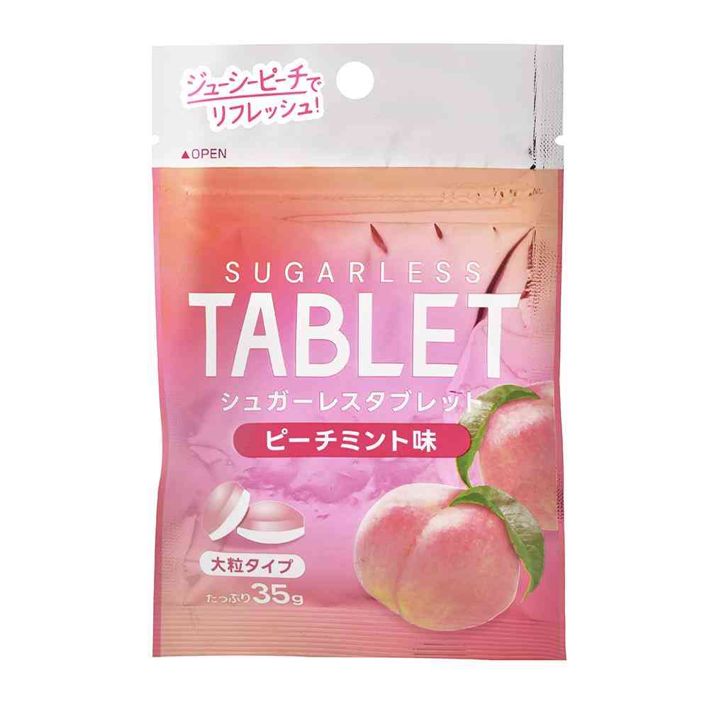Seeswan Sugarless Tablets Peach Mint Flavor 35g
