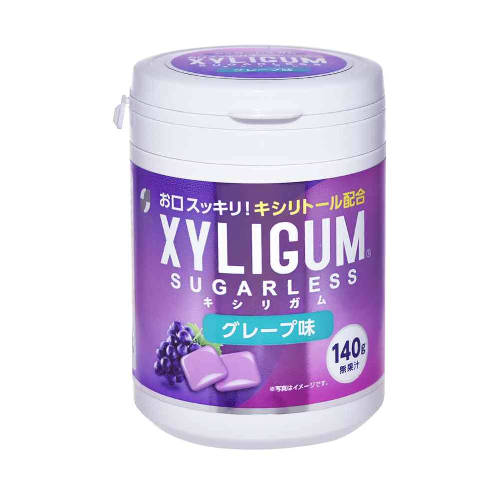 SUN STYLE Xylitol Gum Grape Bottle 140g