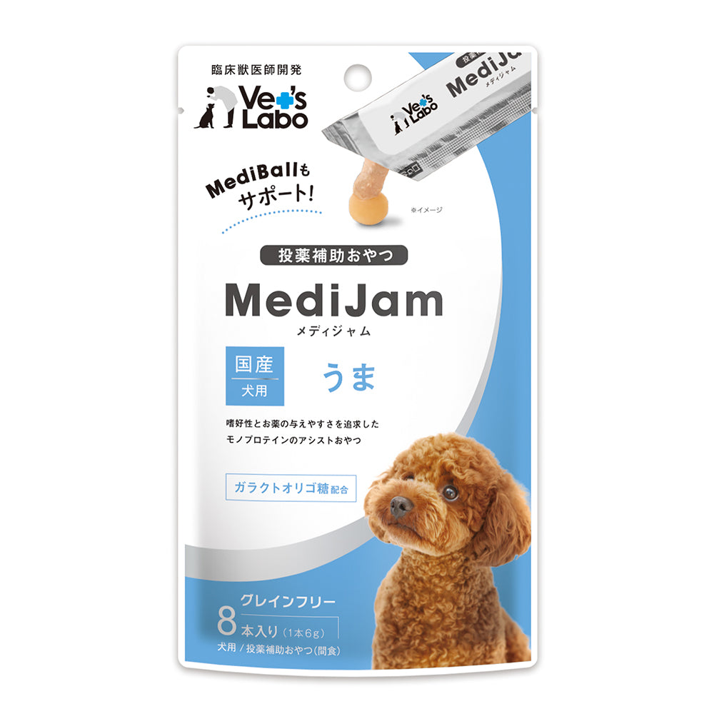 Japan Pet Communications Dog Medi Jam Horse 6g x 8 Sticks