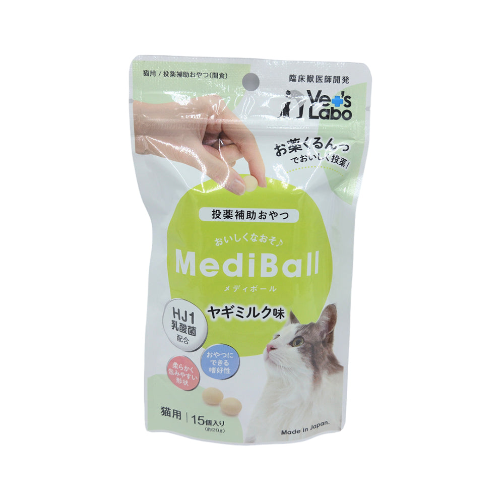 Japan Pet Communications Cat Mediball Goat Milk Flavor 15 Pieces