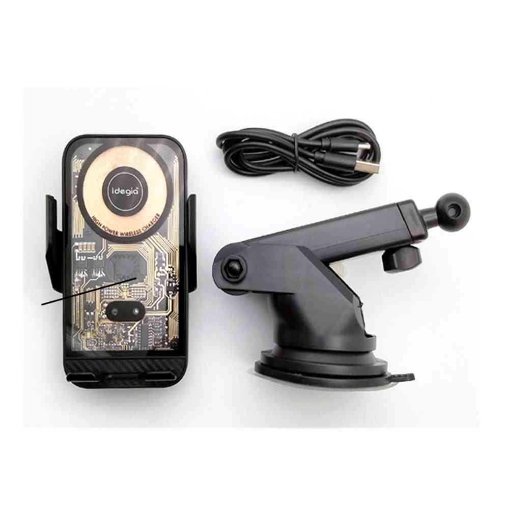 Arks Skeleton Smartphone Holder Suction Mount/Wireless Charging Black X-343
