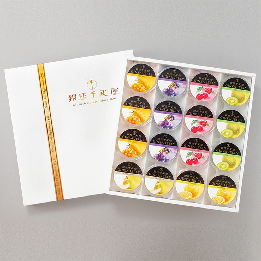 Ginza Senbikiya Fruit Jelly 16 Pieces x1 Box