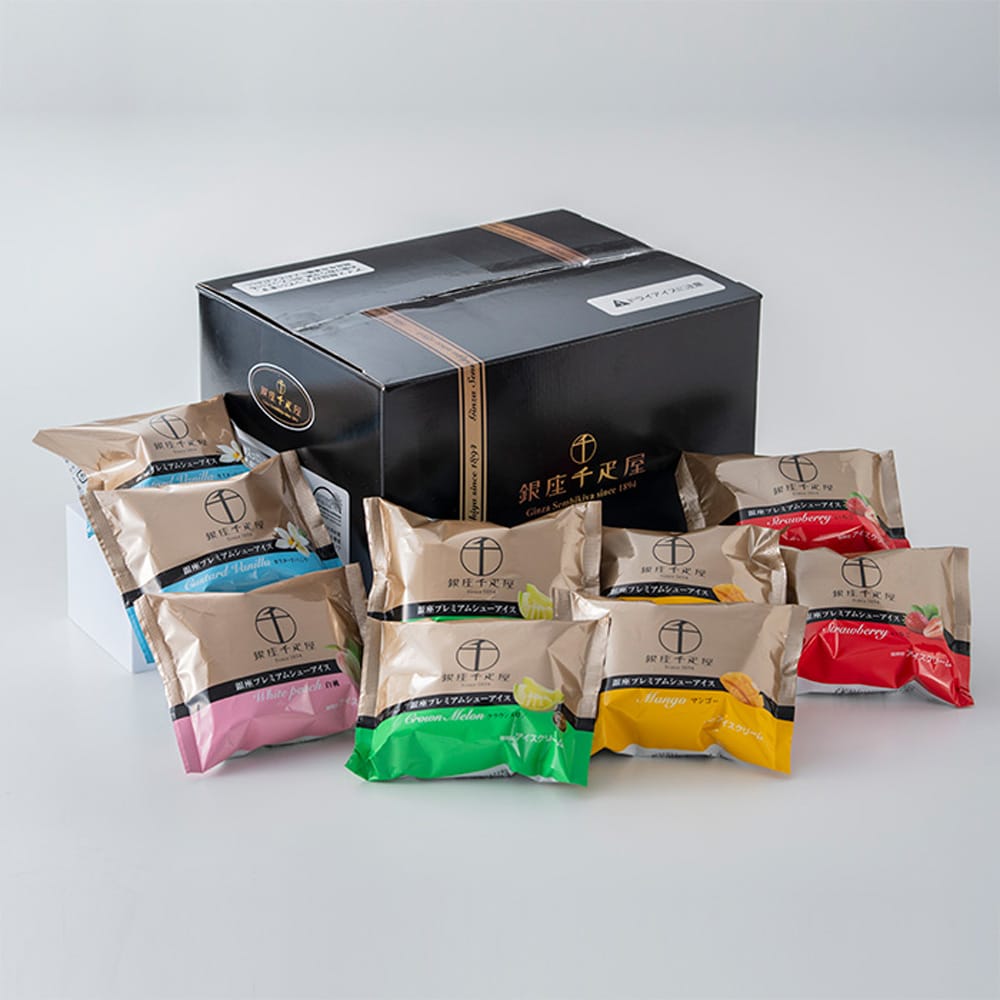 Ginza Senbikiya Premium Cream Puff Ice x1 Box