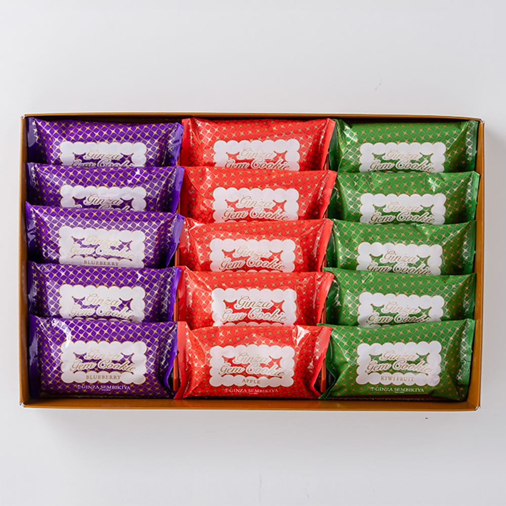 Ginza Senbikiya Ginza Gem Cookies 15 Pieces × 1 Box