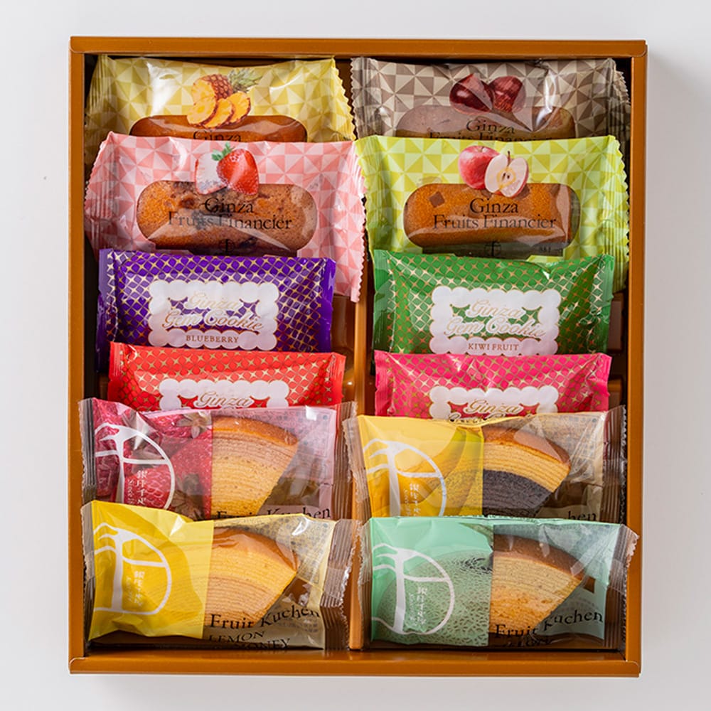 Ginza Senbikiya Assorted Gateaux (3 Types) x 1 Box