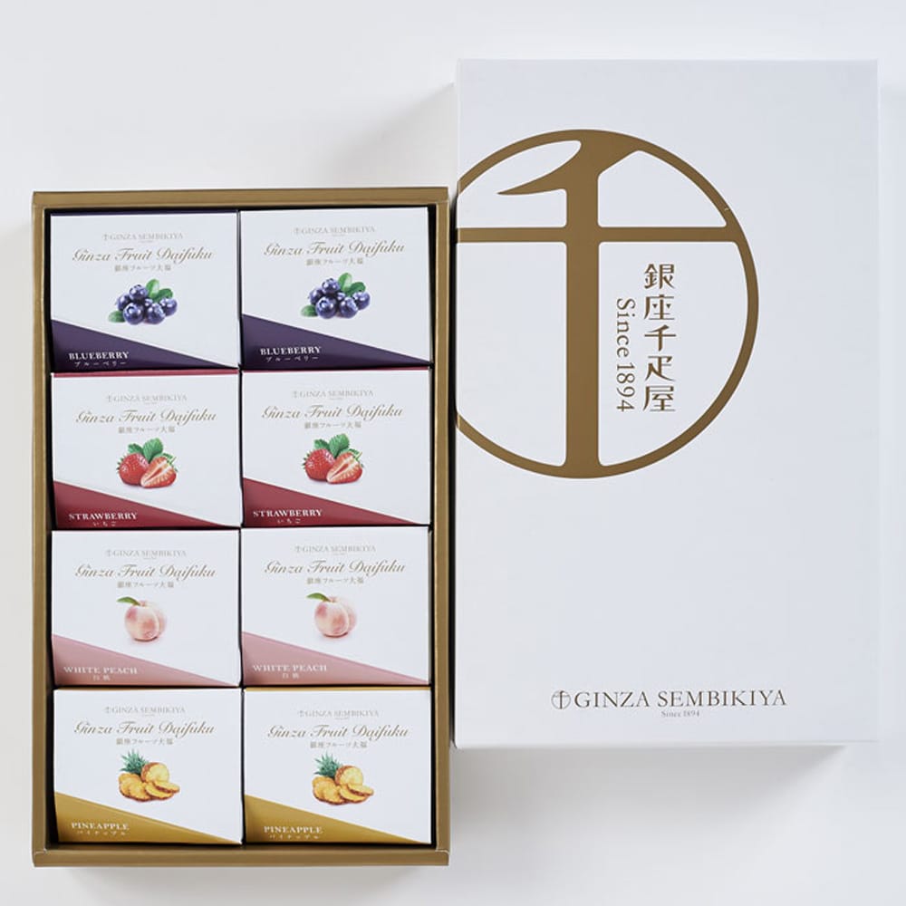 Ginza Senbikiya Ginza Fruit Daifuku × 1 Box