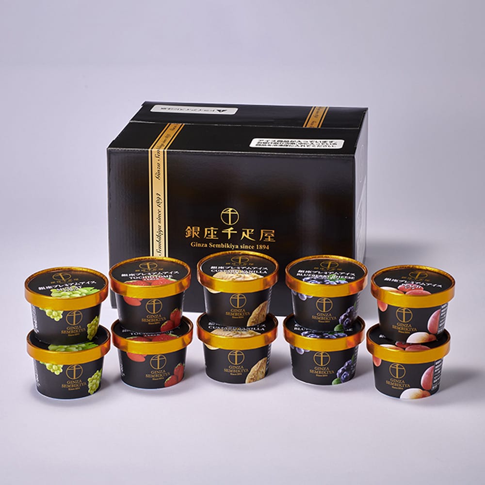 Ginza Senbikiya Premium Ice Cream 10 Pieces x1 Box