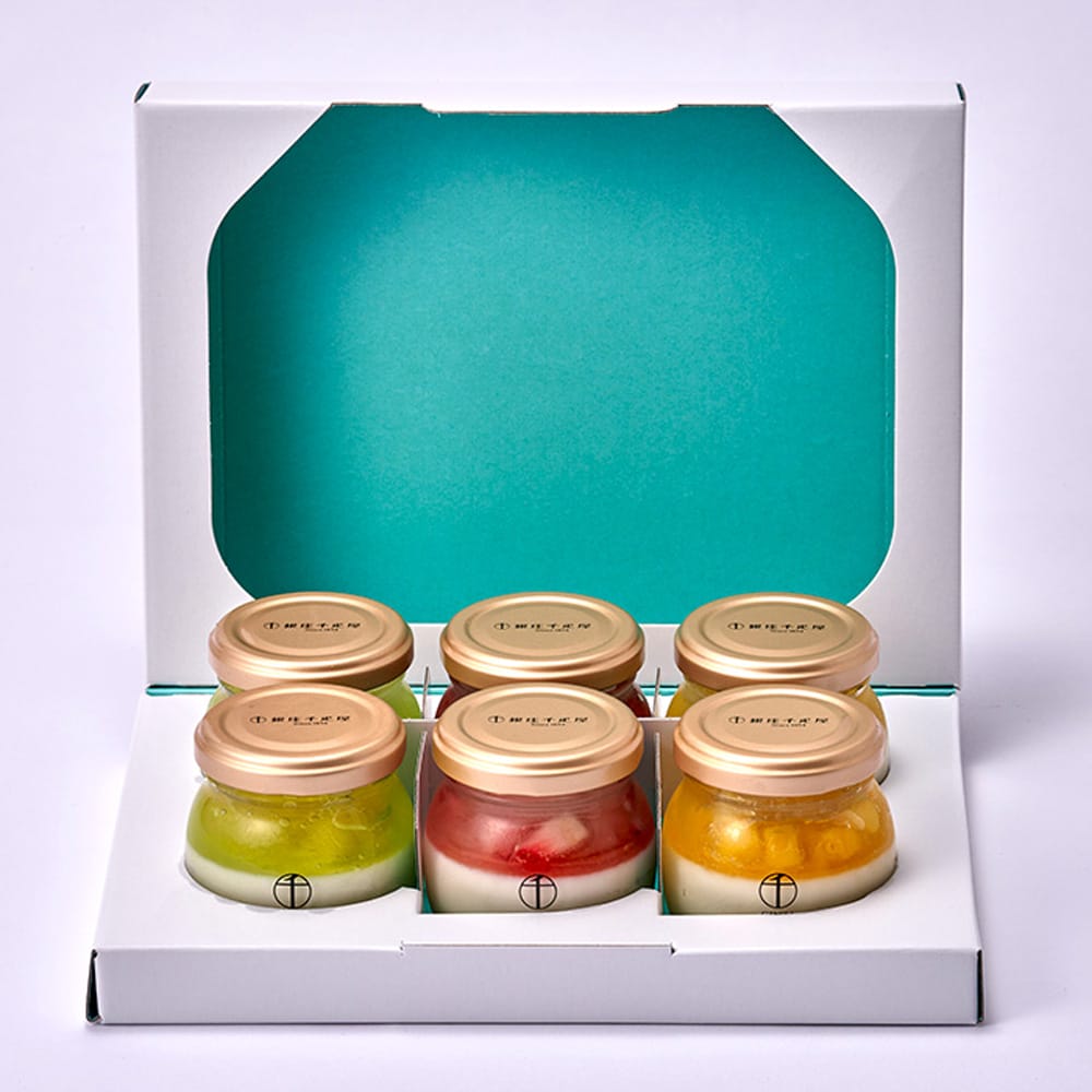 Ginza Senbikiya Fruit Almond Jelly Assortment 6 Pieces x1 Box
