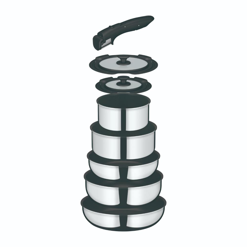 Thermos Detachable Handle Frying Pan 8-Piece Set KSF-8A S