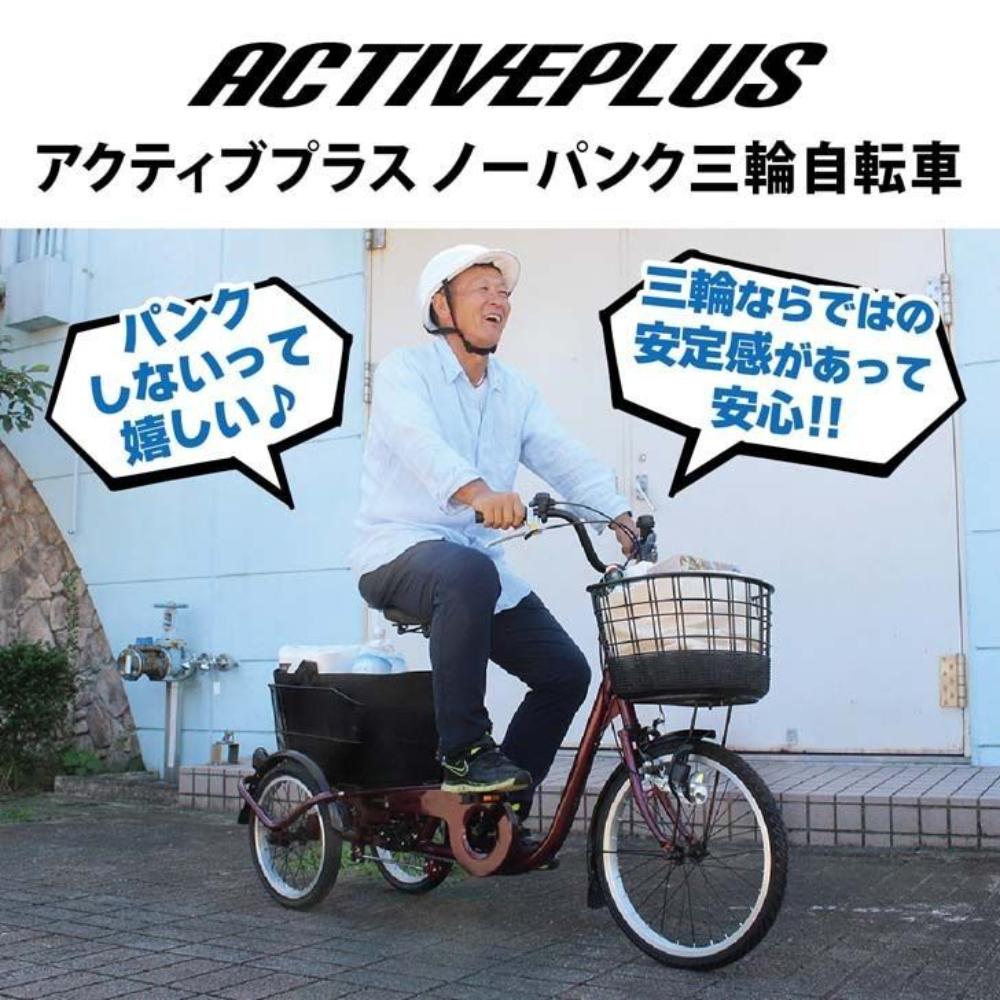ACTIVE PLUS No-Puncture Tricycle L