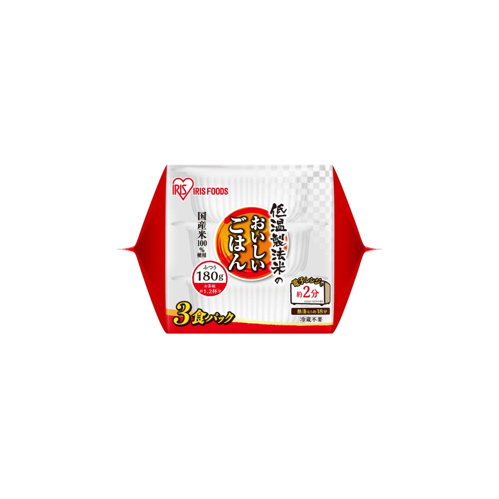 Iris Foods Delicious Rice Pack Domestic Rice 180g x 3 Packs