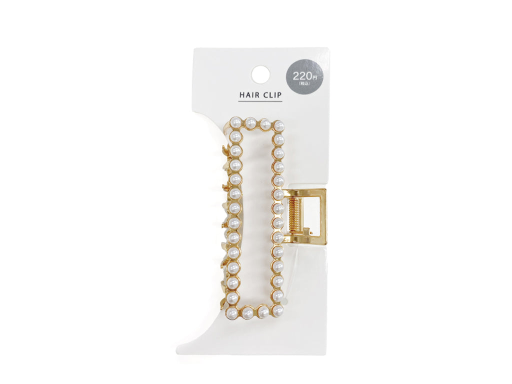Bun Clip (Pearl, Square)