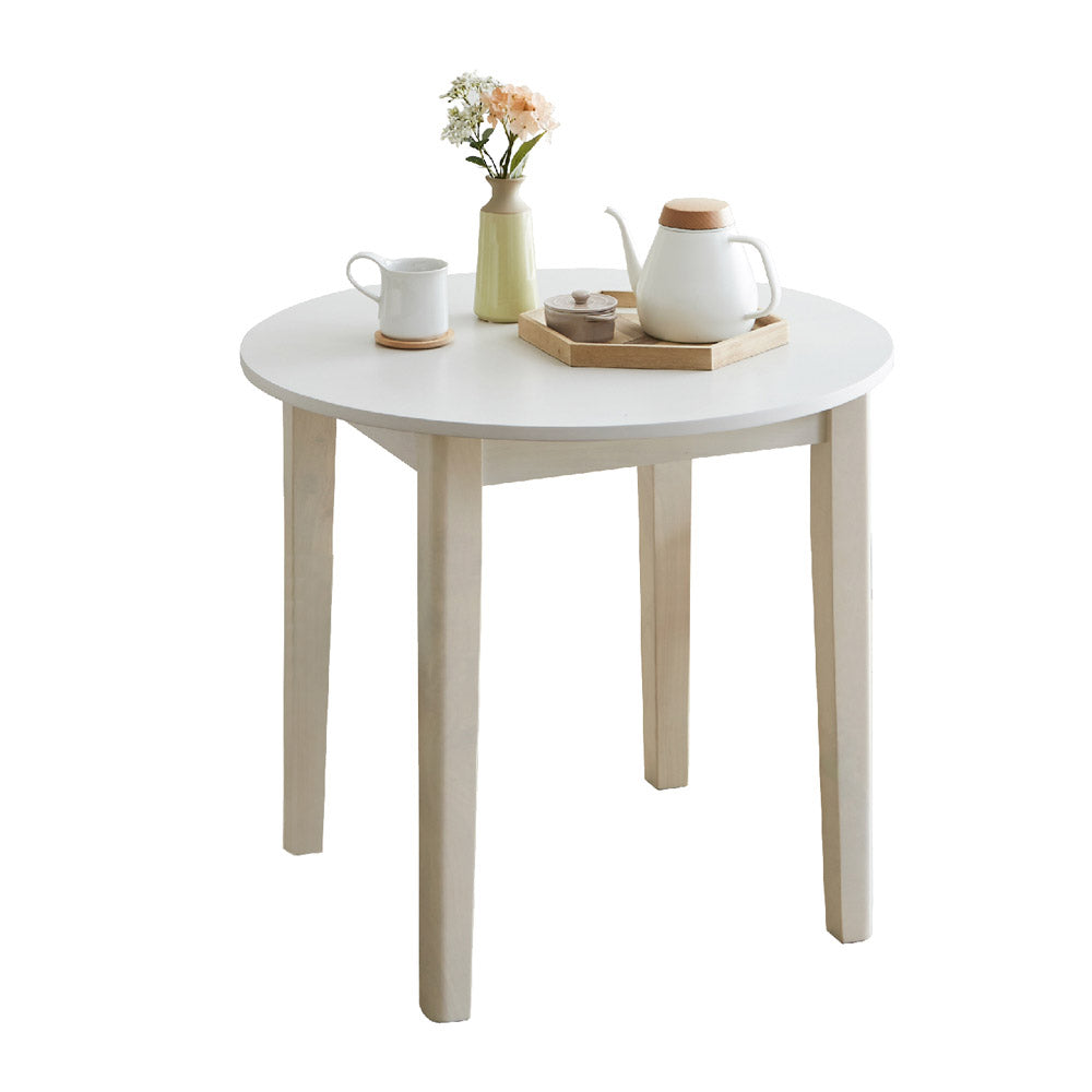 80cm Wide Round Dining Table DT80-ERN-WH