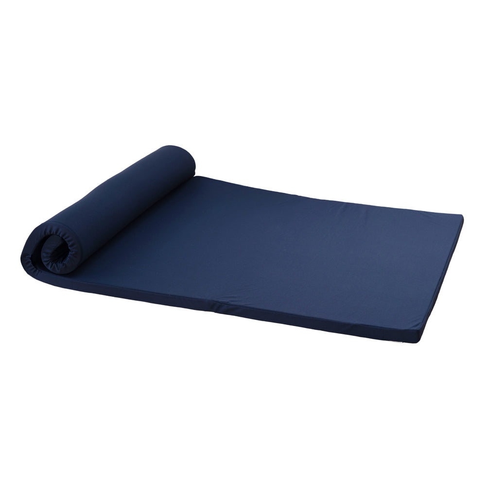 4cm Low Resilience Mattress Double Topper Navy