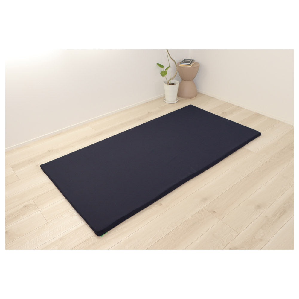 3cm High Resilience Mattress Single Navy Topper