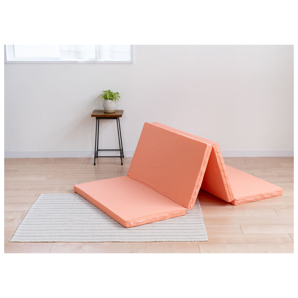 4-Fold Mattress - Single - 5 cm Thickness - Orange