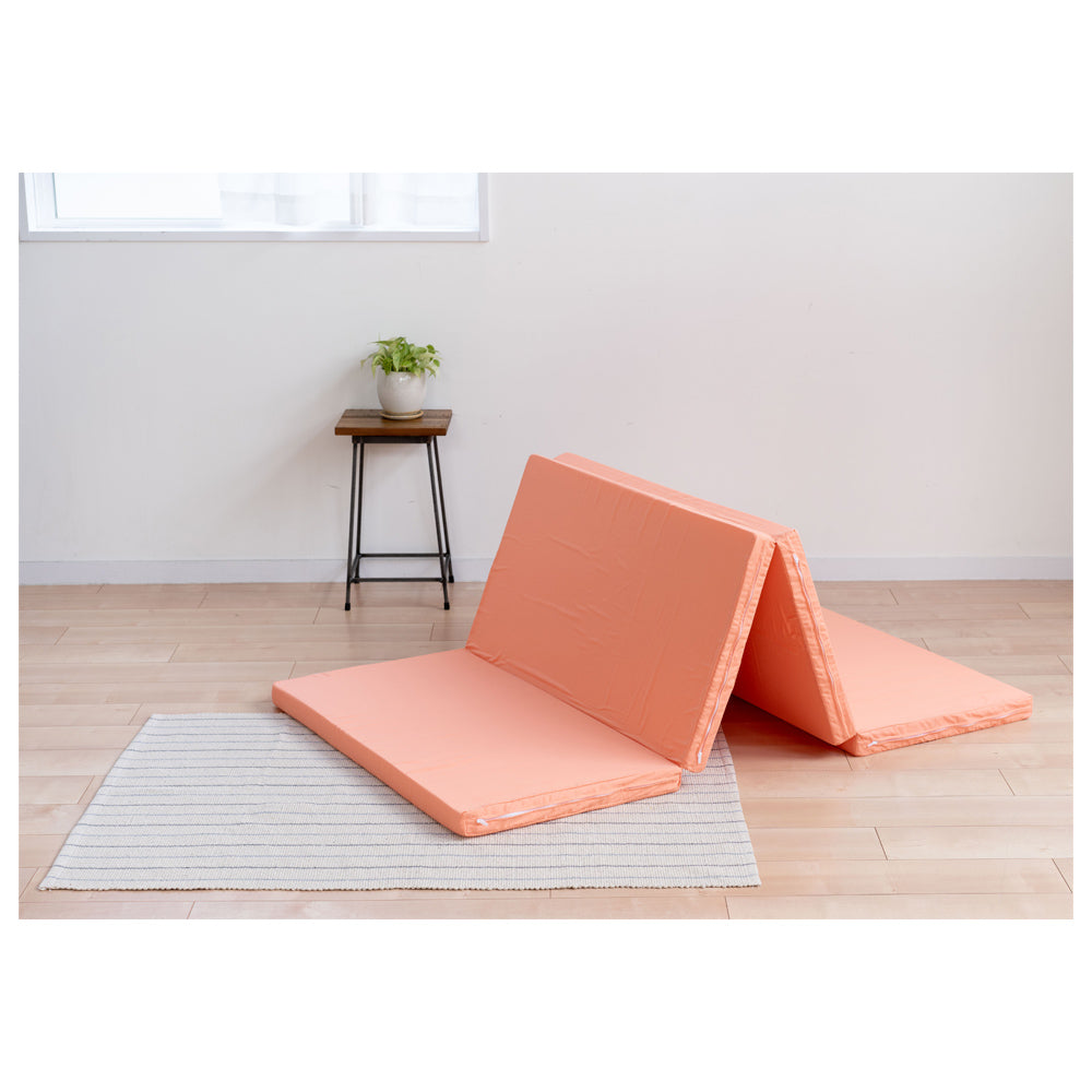 4-Fold Mattress - Single - 4 cm Thickness - Orange