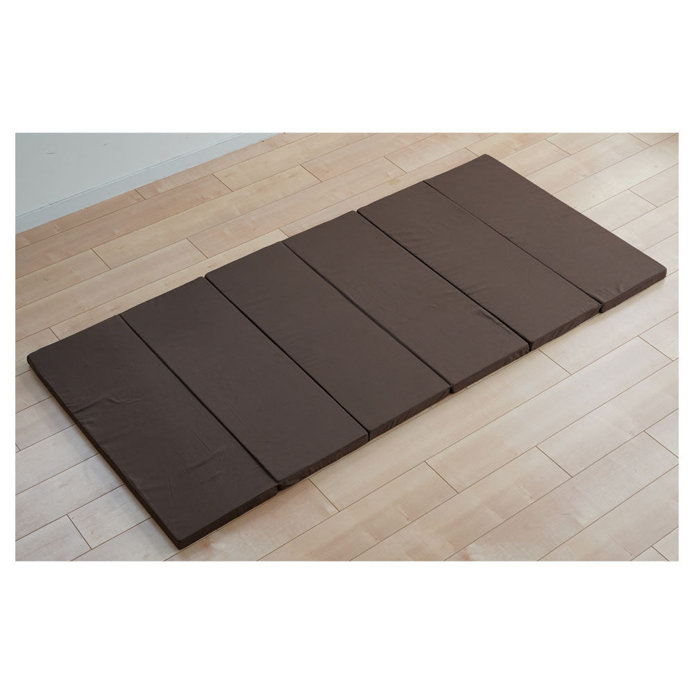 Single 6-Fold High Resilience Mattress Brown