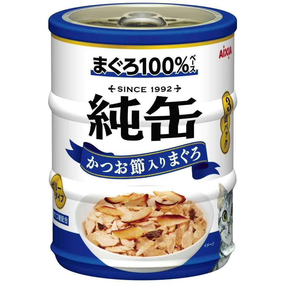 Aixia Pure Can Mini 3P with Bonito Flakes Tuna 195g