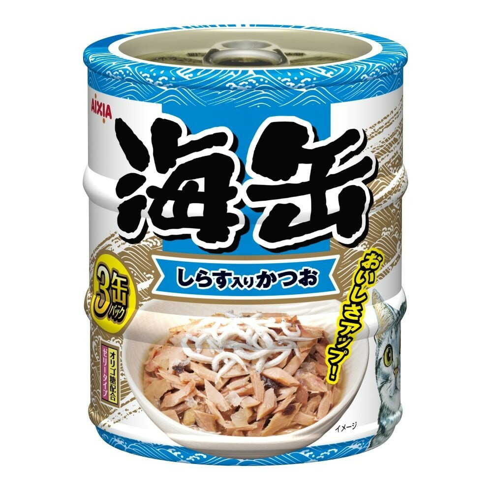 Aixia Mini Sea Can 3P with Shirasu and Bonito 180g