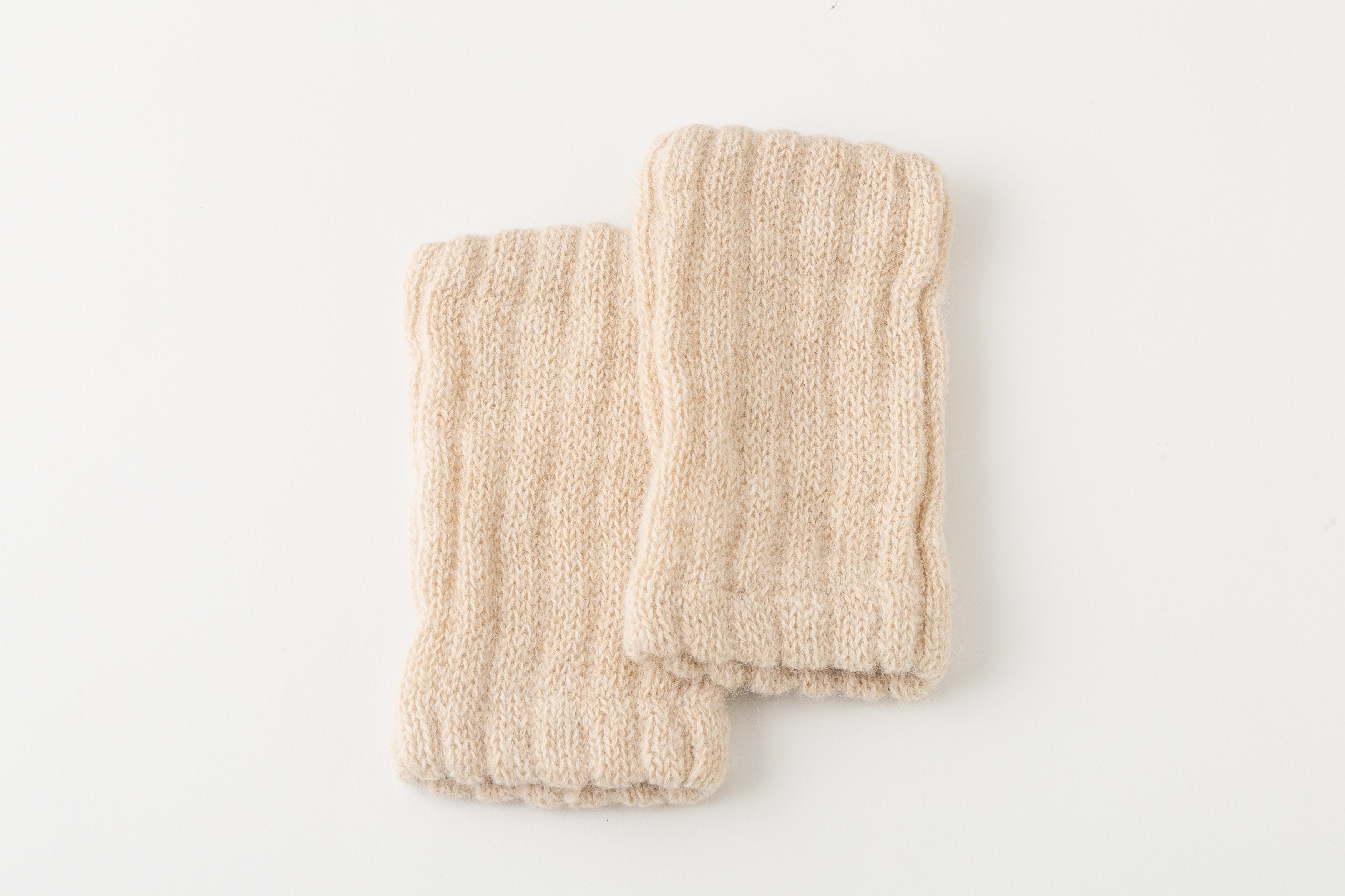 Z1147 2-Way Warmer (Pattern Knit) Beige BARA-450