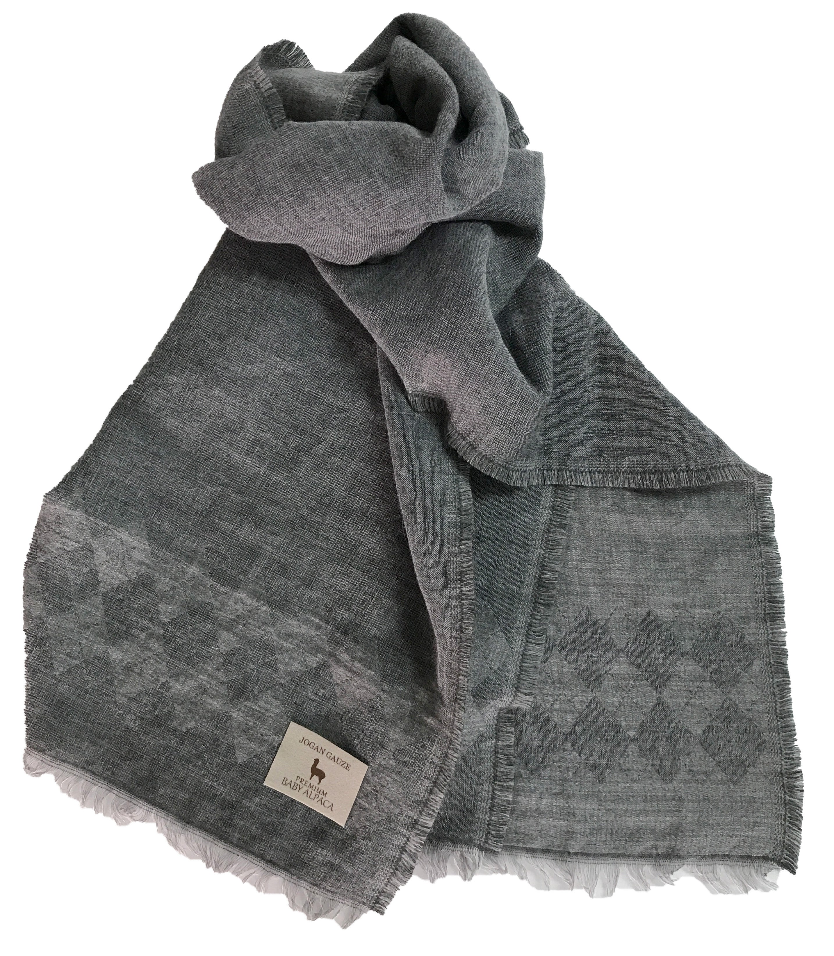 Z1150 Argyle Pattern Stole Gray BAAG-1000A