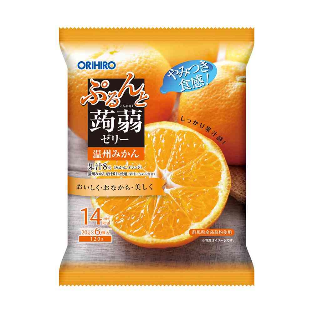 Orihiro Purun Konjac Jelly (Wenzhou Mikan) 20g x 6 pieces