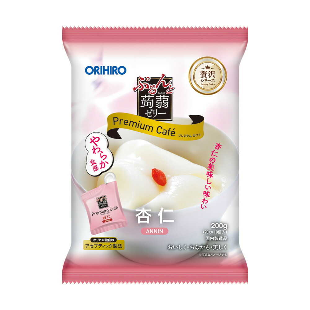 Orihiro Purun Konjac Premium Cafe Almond Flavor 20g x 10