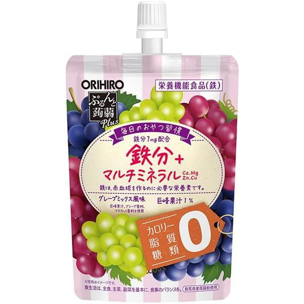 Orihiro Purunton Konjac Jelly Plus Grape Mix 130g