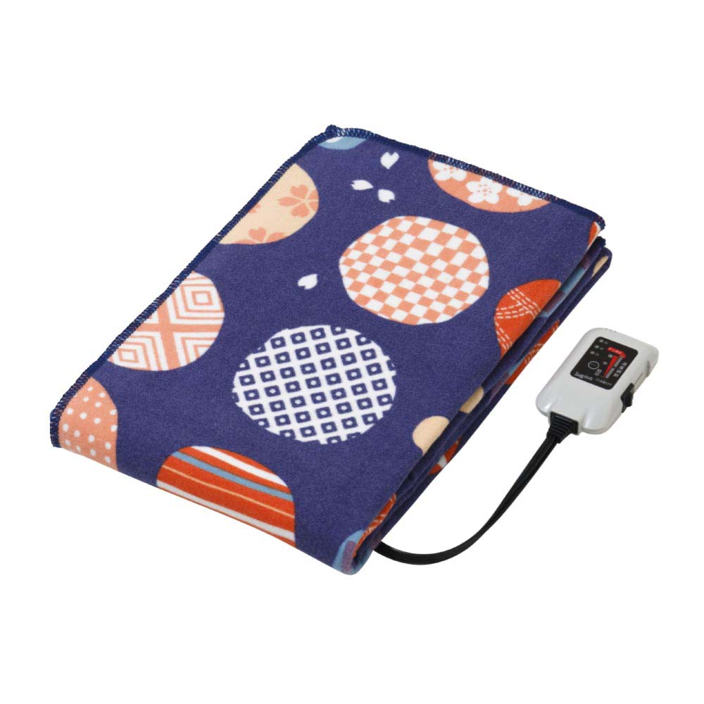 Skin-Friendly Cotton Electric Blanket - Made in Japan SB20MSL03 紺桔梗