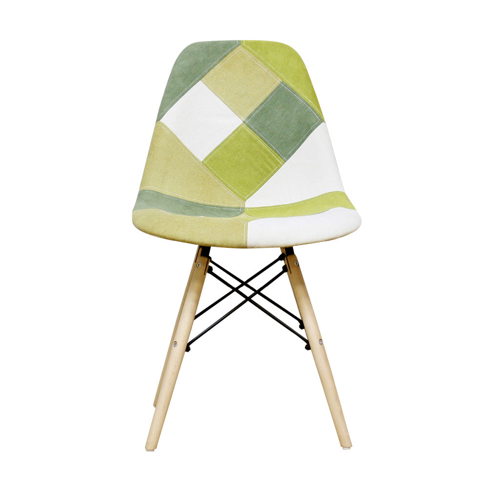 Patchwork Shell Chair - Green CC-YD-GR
