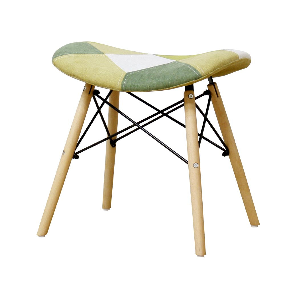Cute Patchwork Stool Green CC-YD-ST-GR