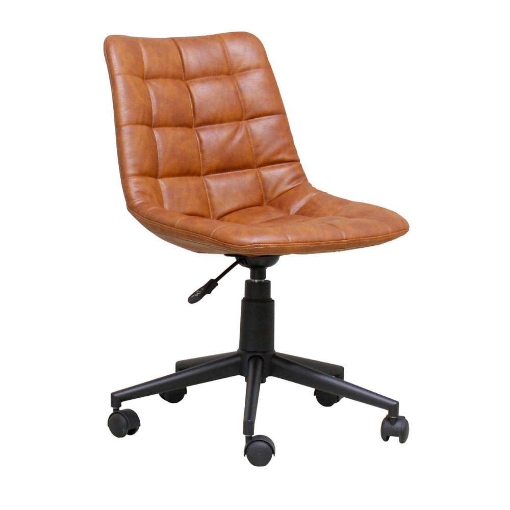 Antique Leather Style Work Chair Light OA-09-LBR