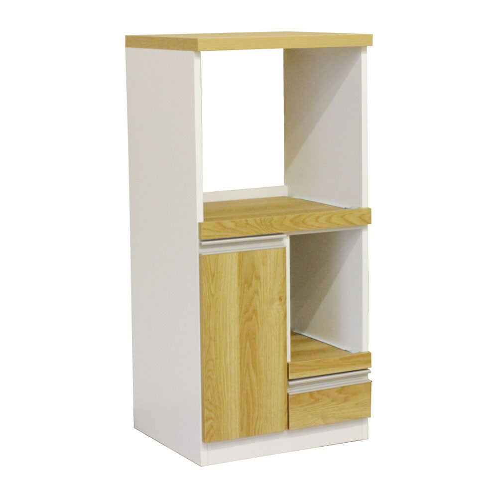 Compact Domestic Microwave Stand with Door RB-02-T-WH