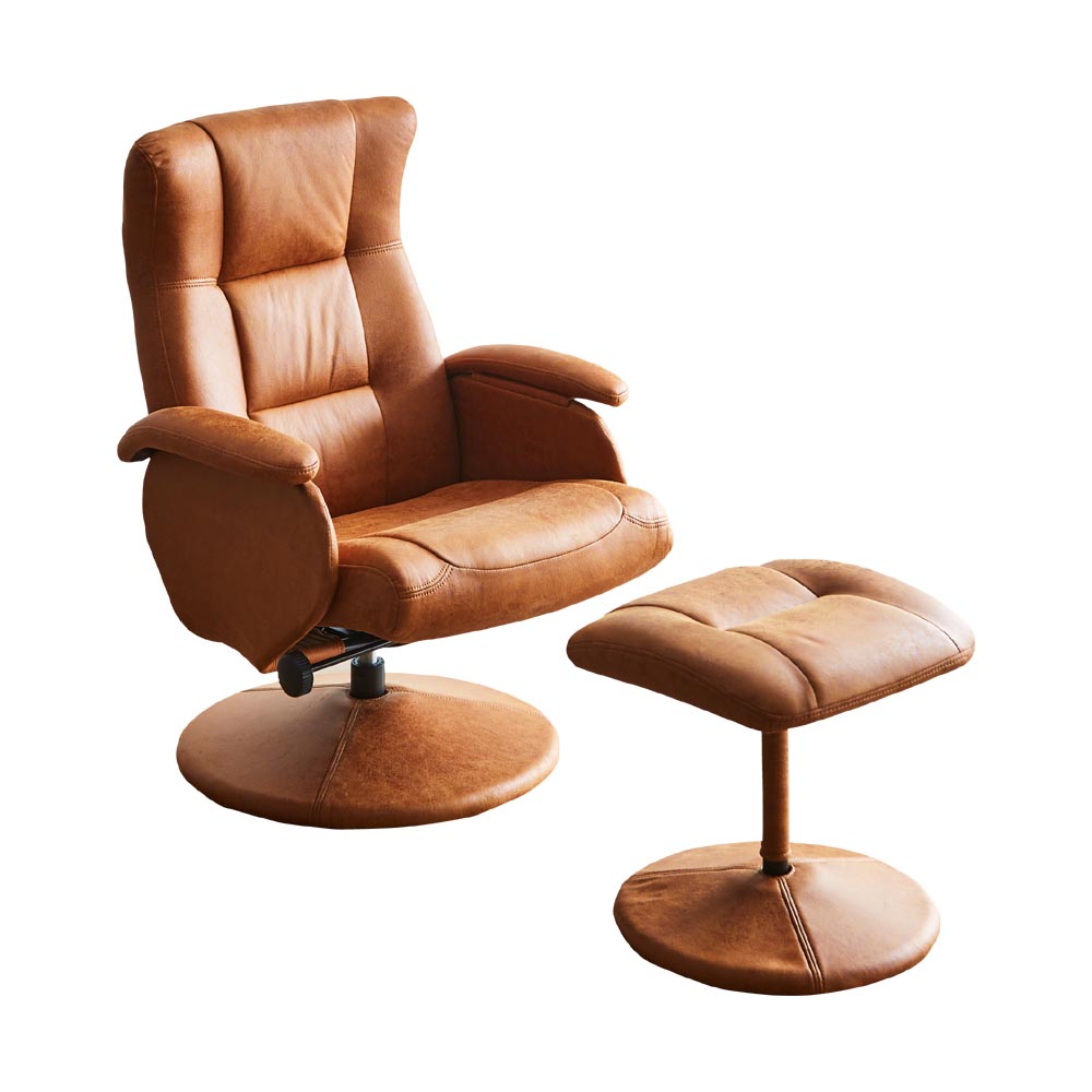 Personal Chair with Ottoman PC-BTN-LBR