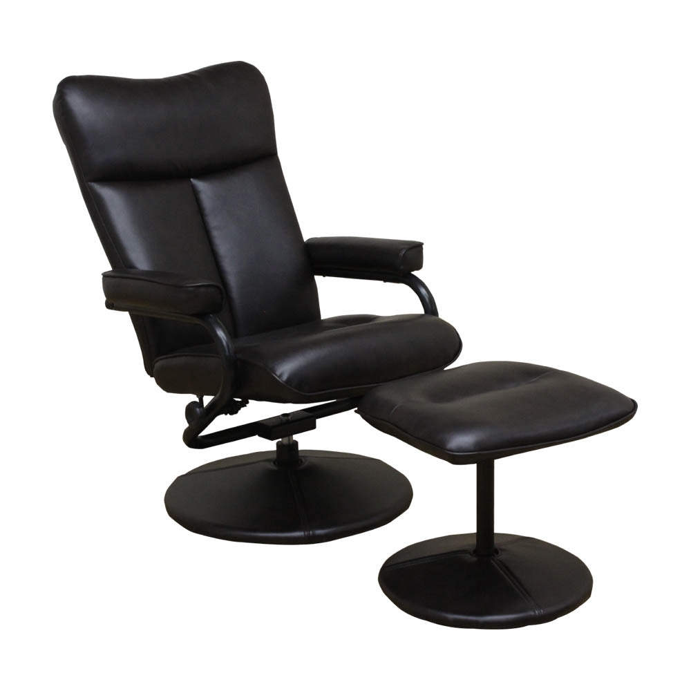 Personal Chair with Ottoman PC-LGN-BK