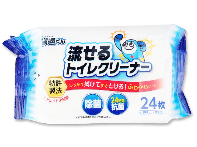 Antibacterial Flushable Toilet Cleaner (24 Sheets)