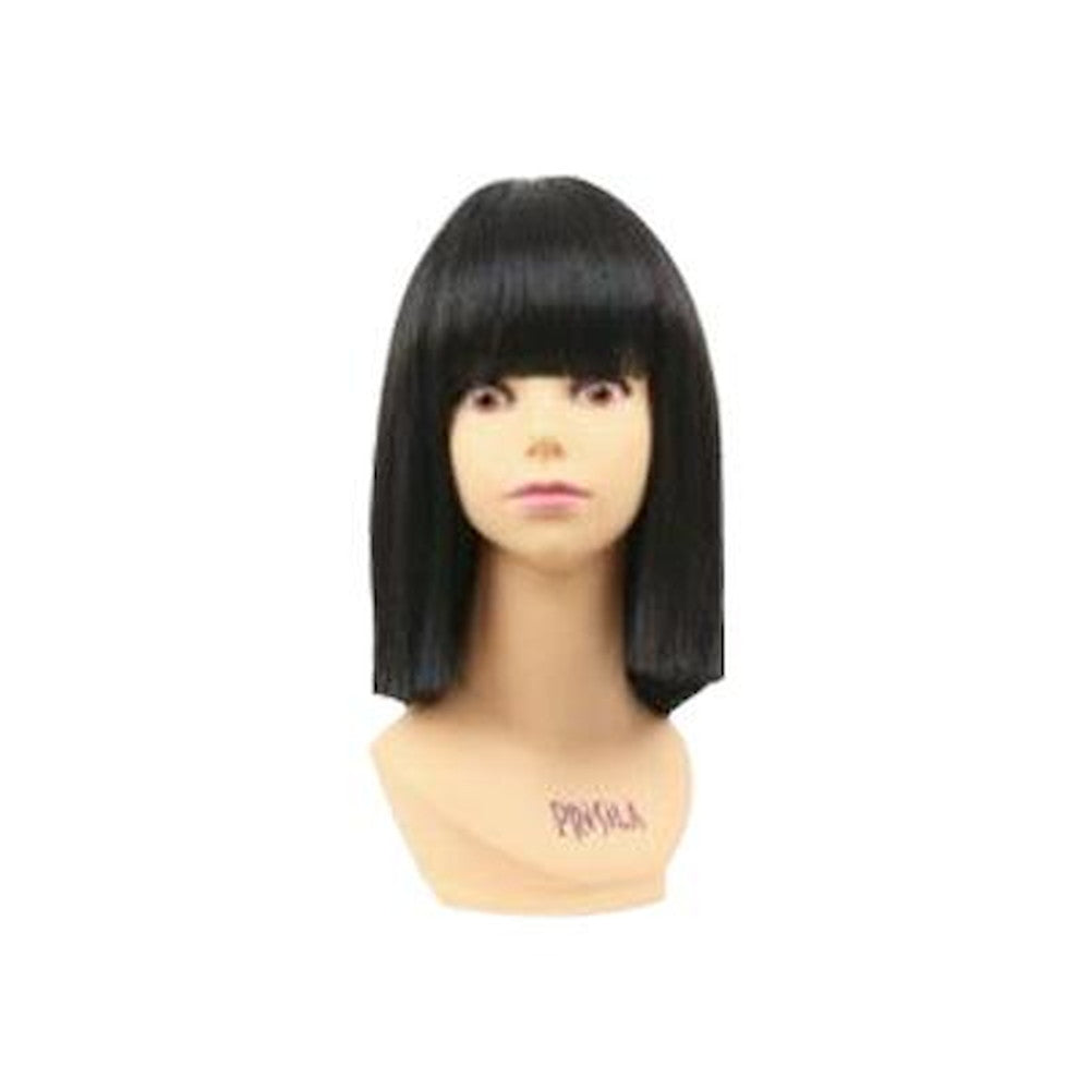 Priscilla All Wig Edge Blunt Bob Heat Resistant Black