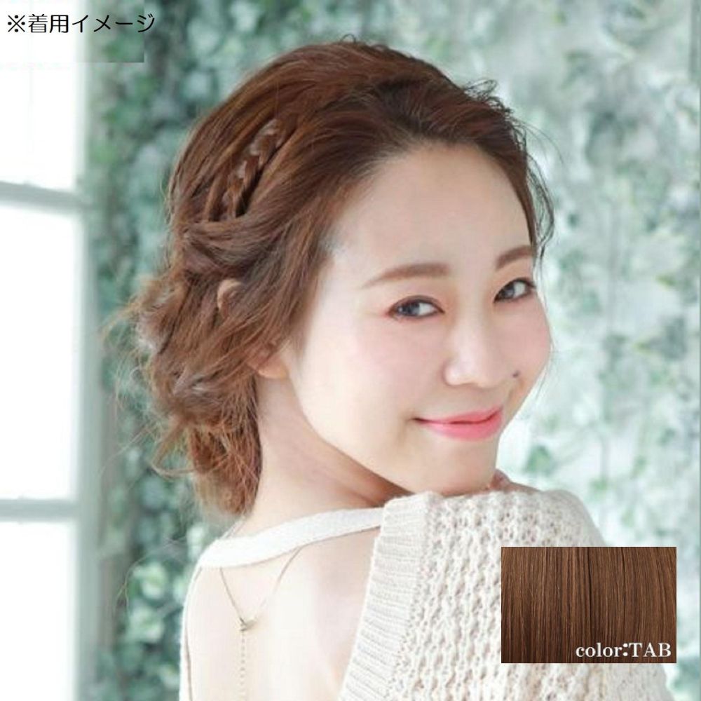 Priscilla Headband Hair Plus Braid Type Heat Resistant Ash Brown