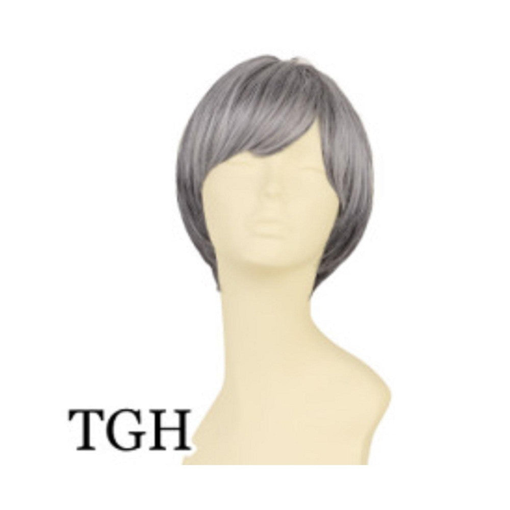 Priscilla Hat Wig Relax Short Heat Resistant Gray Hair