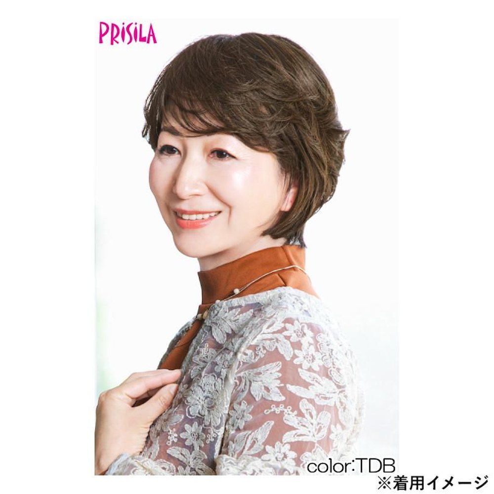 Priscilla Hat Wig Relax Rhythm Curl Short Heat Resistant
