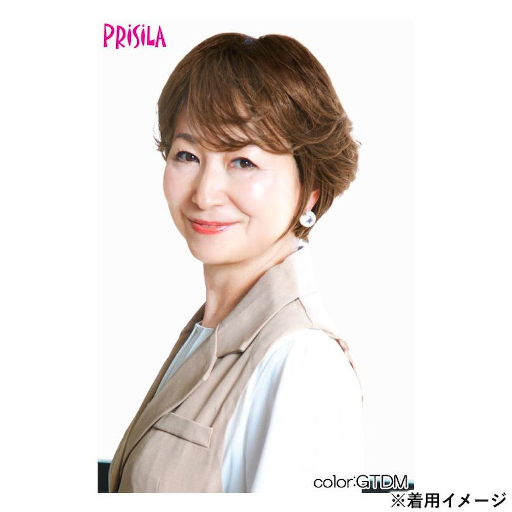 Priscilla Hat Wig Relax Rhythm Curl Short Heat Resistant
