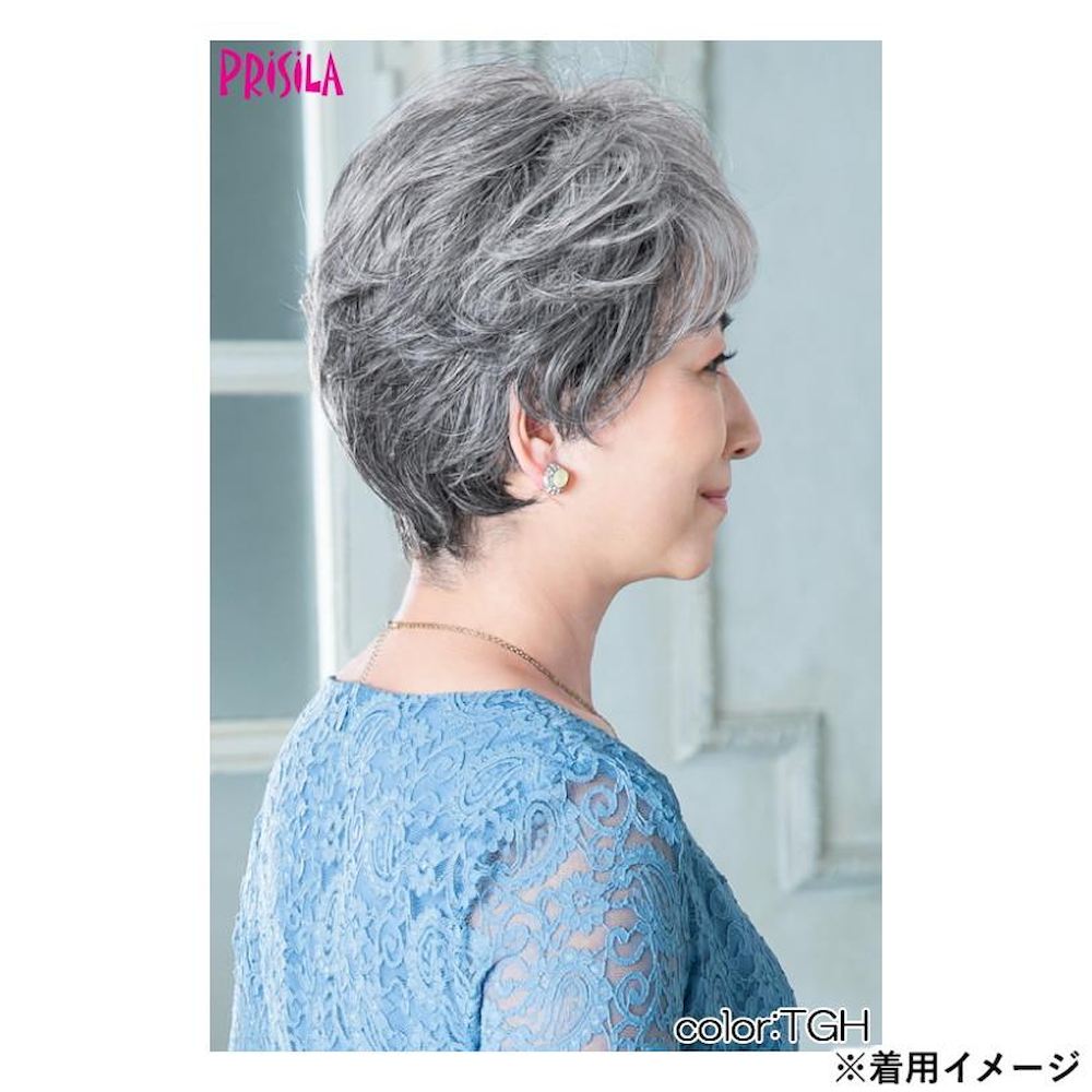 Priscilla Hat Wig Relax Mixed Curl Short Heat Resistant