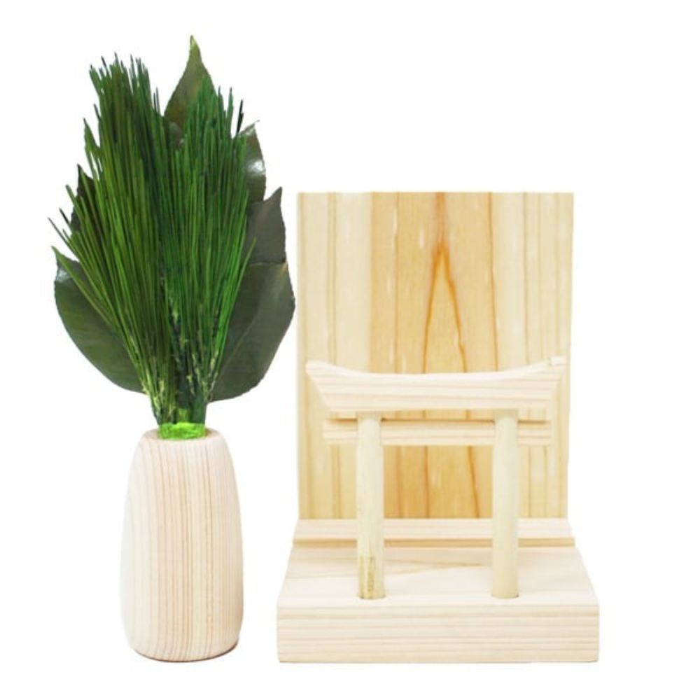 Mini S Kojin Matsu Maru Stand Torii Shrine Set