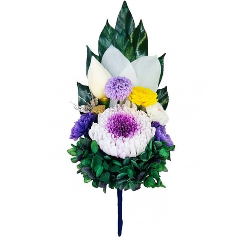 Preserved Buddhist Flowers Ruri (Without Vase) AKM-038